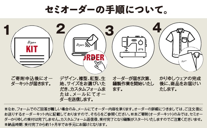 日本製 Kizuna セミオーダー かりゆしウェア オーダー手順について | 沖縄県 宜野湾市 ふるさと納税