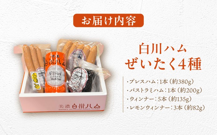 美濃白川ハム セット ハム はむ ウインナー ういんなー ウィンナー うぃんなー ウインナー 詰め合わせ ハム詰め合わせ 白川町
