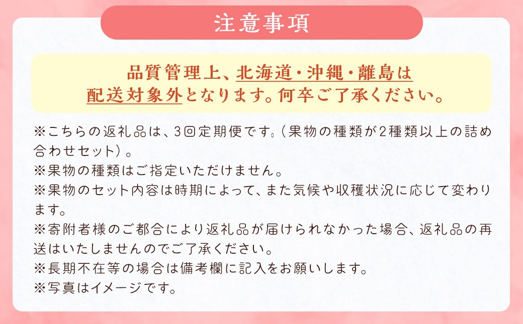 【3回定期便】今が旬な地元産の果物詰め合わせセット【2026年6月上旬から順次発送予定】