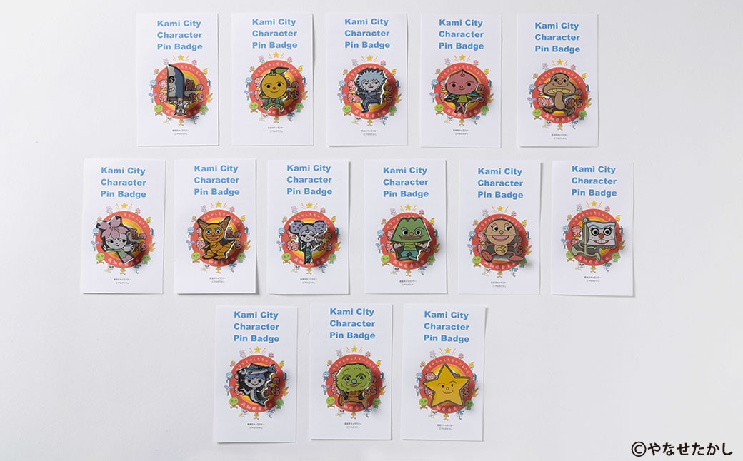 香美市イメージキャラクターピンバッジ（さくらてんし）