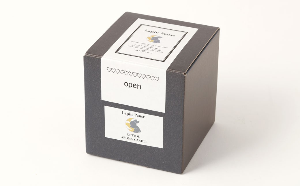 ラパンポーズ　一息つく兎　（月桃） ナチュラルアロマキャンドル｜アロマキャンドル キャンドル 癒し 鹿児島県 徳之島 天城町