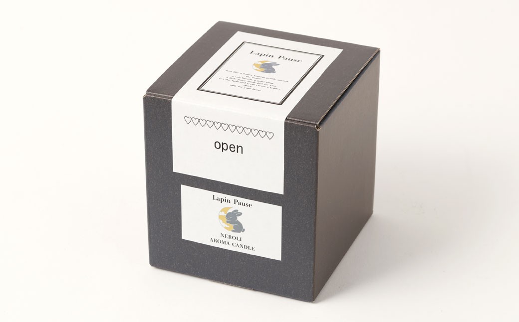 ラパンポーズ　一息つく兎　（ネロリ） ナチュラルアロマキャンドル｜アロマキャンドル キャンドル 癒し 鹿児島県 徳之島 天城町