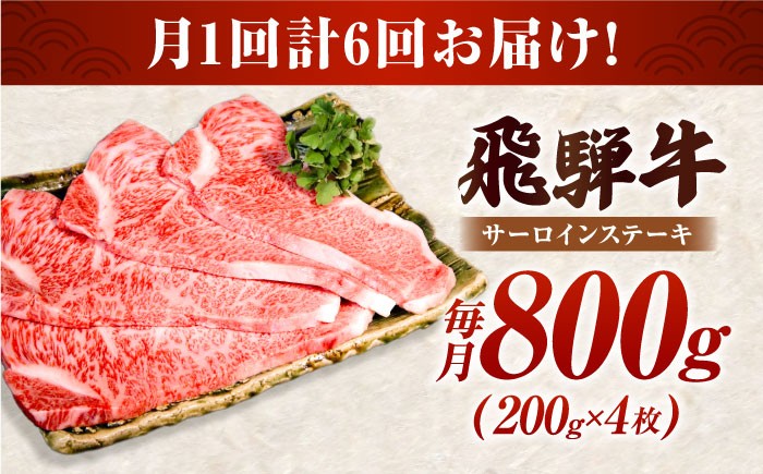 飛騨牛 ブランド牛 A5 サーロイン ステーキ サーロインステーキ 4枚  ステーキ肉 すてーき  さーろいん 肉 牛肉 定期便