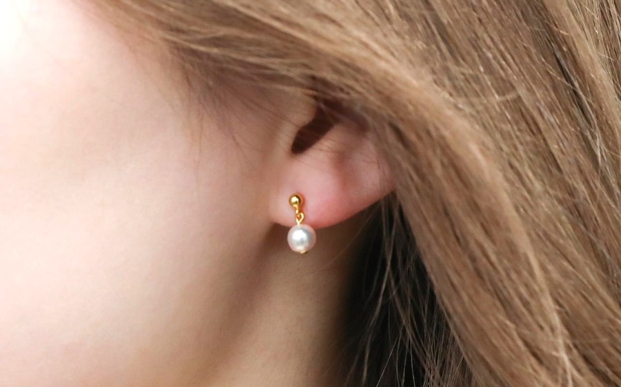 アコヤパール ピアス 真珠 約6mm