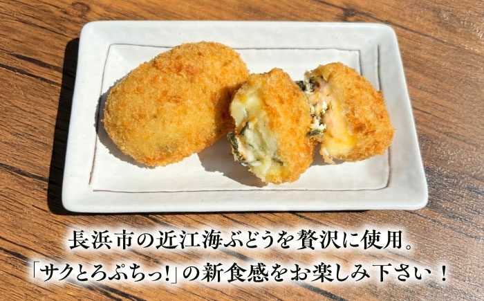 コロッケ 海ぶどうクリームコロッケ クリームコロッケ ころっけ 冷凍 揚げ物 惣菜 コロッケ 長浜 揚げるだけ 簡単 小分け