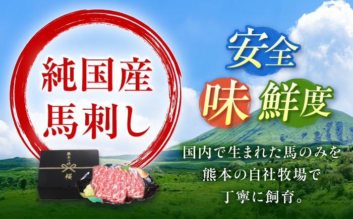 純国産 熊本馬刺し 霜降り馬刺し「特選」 計約300g