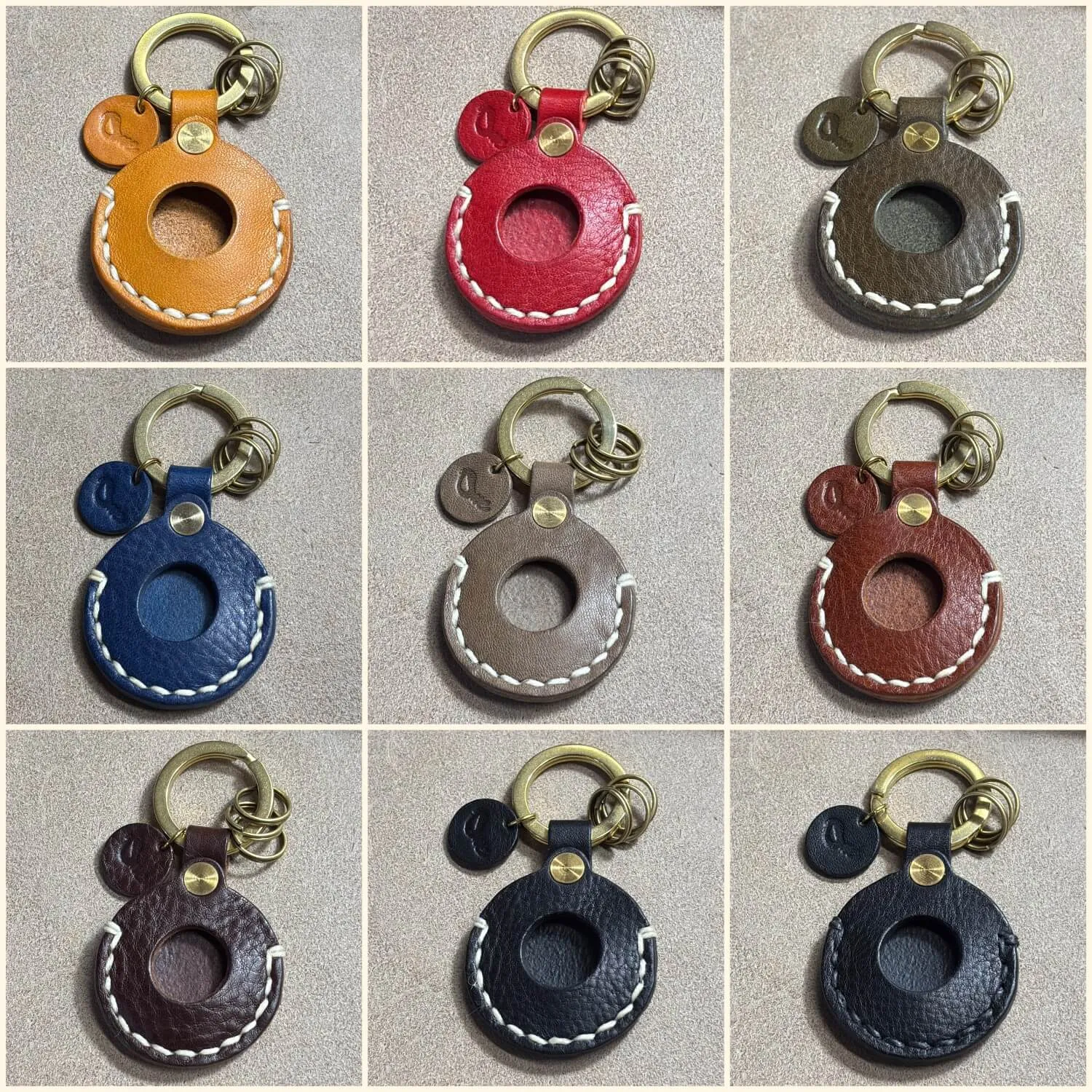 エアタグ 【one】エアタグキーリング エアタグ えあたぐ Airtag 革 本革 レザー れざー 革製品 革商品 ケース