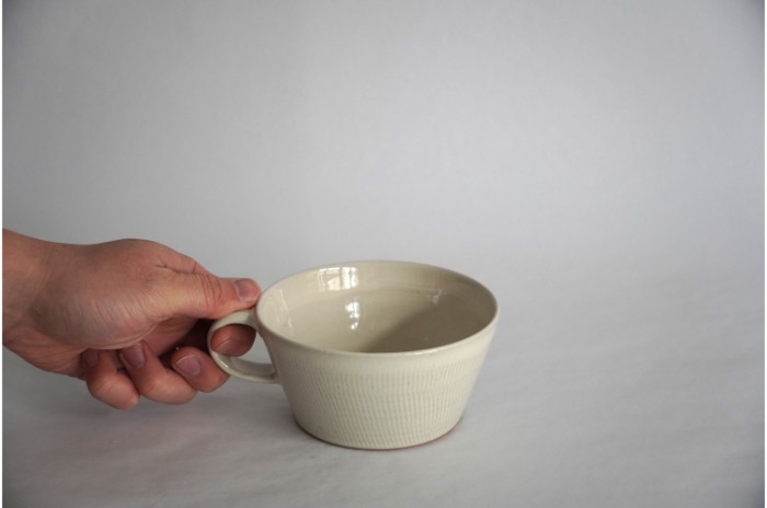 白飛鉋スープカップペア【数量限定】