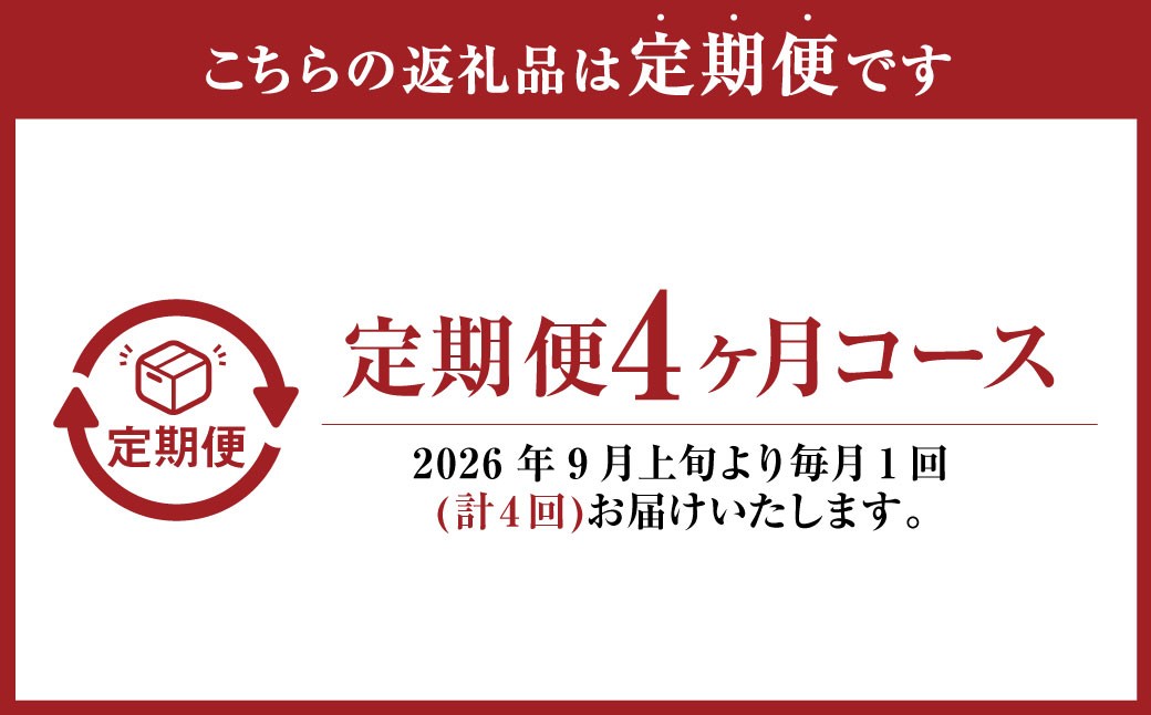 【4回定期便】岡山県産 フルーツ定期便コース（ニューピオーネ・シャインマスカット・紫苑・あたご梨）