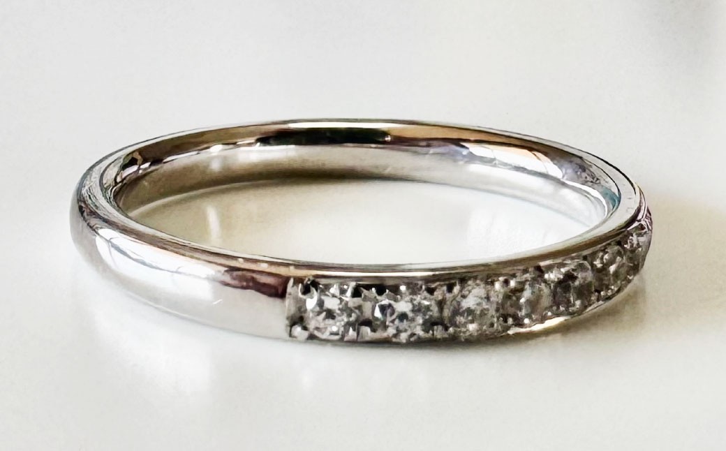 プラチナダイヤモンドリング ハーフエタニティーリング 0.30カラット 【AA-100/0004】 