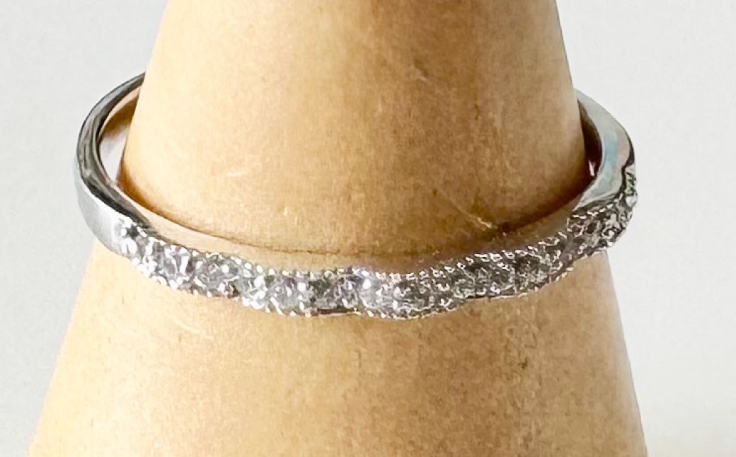 プラチナダイヤモンドリング ハーフエタニティーリング 0.10カラット 【AW-966/0011】