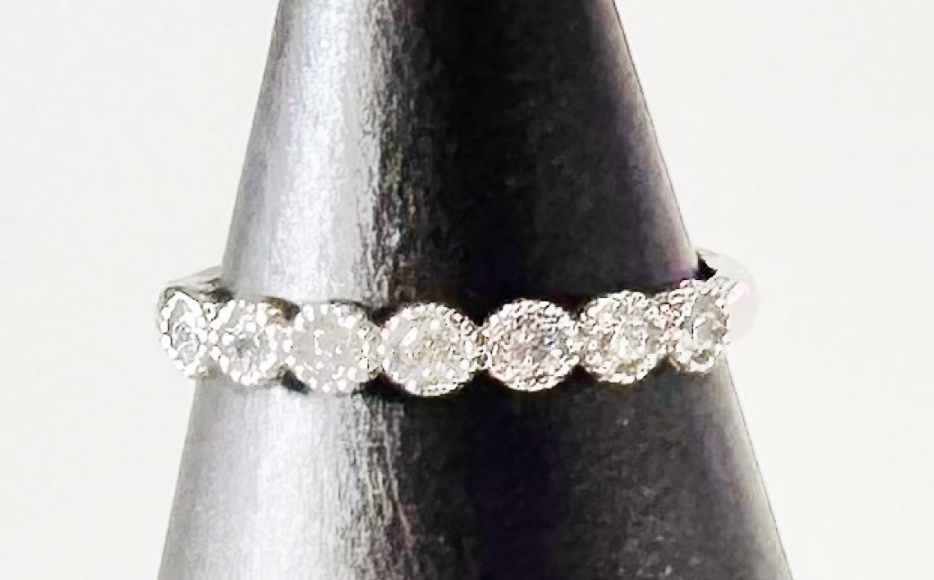 プラチナダイヤモンドリング ハーフエタニティーリング 0.18カラット 【AK-5657/0002】 