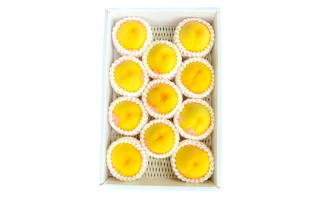 岡山県産 黄色い桃 匠の黄金桃 約4kg箱 10～15玉