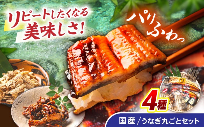まるごとセット うなぎ ウナギ 鰻 蒲焼き 蒲焼 白焼き 白焼 国産 冷凍 小分け うな重 うな丼 ひつまぶし