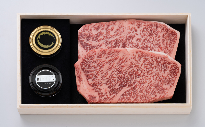 千屋牛ステーキ（サーロイン）200g×2枚で、食べ応えあり！