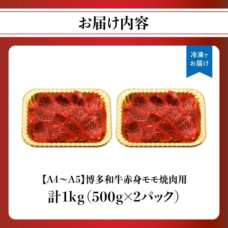 【A4～A5】博多和牛赤身モモ焼肉用 1kg