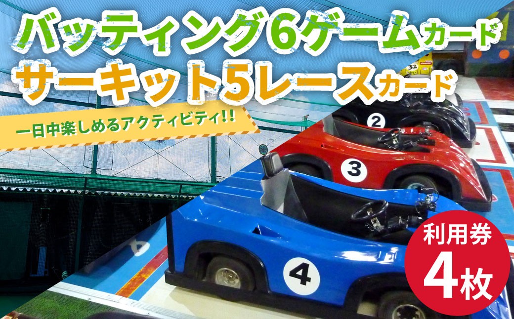 バッティング 6ゲームカード×2枚 サーキット 5レースカード×2枚セット