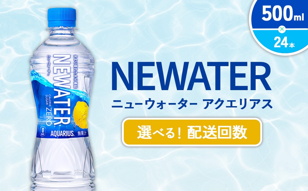 【発送回数 選べる】アクエリアス ニューウォーター 500ml