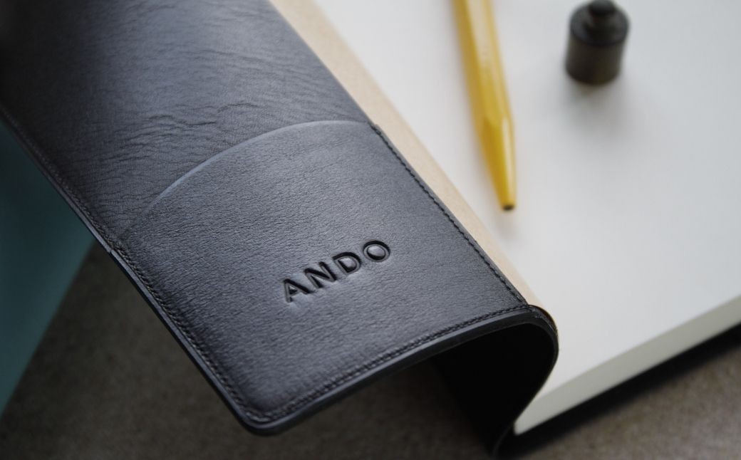 高級本革 ブックカバー  選べる 4色｜ カーフレザー ナッパレザー 文庫本サイズ 牛革 レザー ANDO