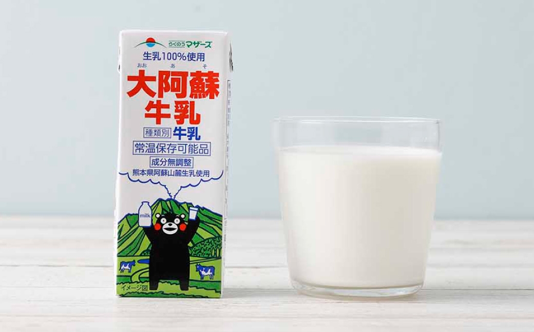 くまモン大阿蘇牛乳 200ml×48本