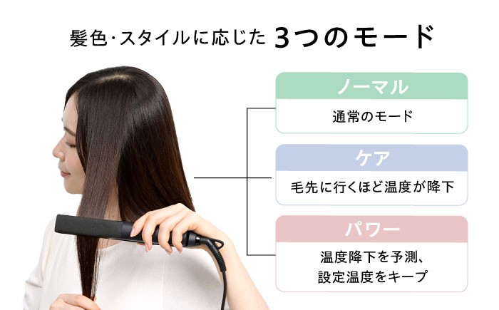 ヘアアイロン ストレート ストレートアイロン コテ 25mm コンパクト 軽量 60℃～200℃ 人気 ヘアケア 家電 ギフト