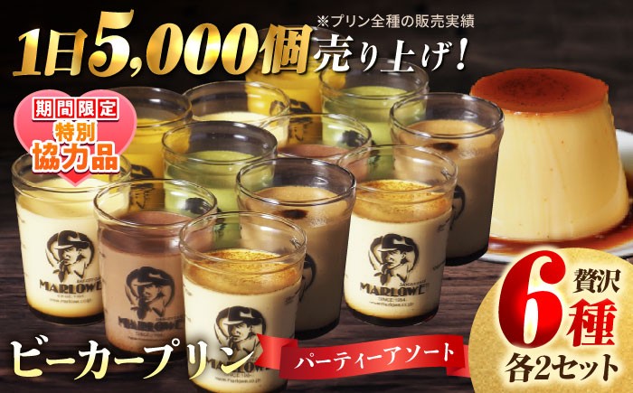 葉山ビーカープリン パーティーアソート セット 6種×2個