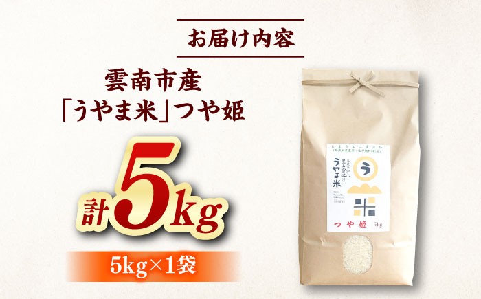 コメ つや姫 白米 5キロ