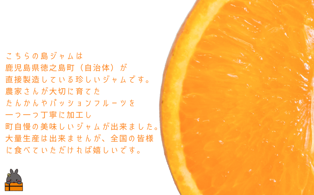 ちょっと珍しい？自治体（鹿児島県徳之島町）が直接製造しているジャムなんです。