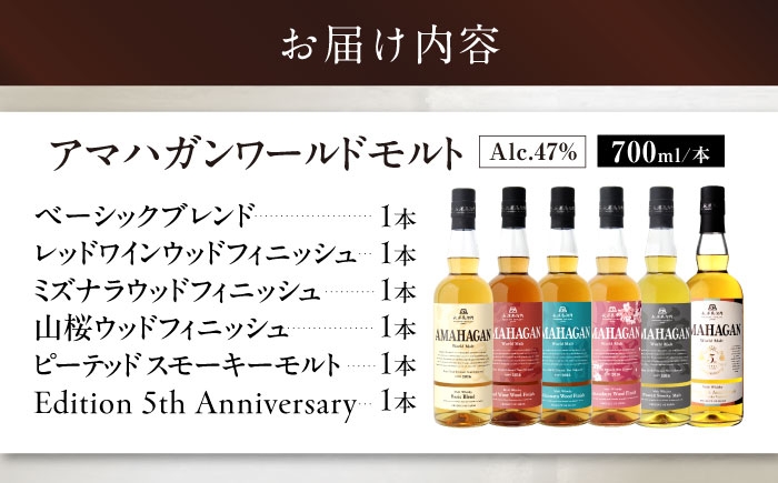 アマハガン ウイスキー 洋酒 ロック 水割り ストレート ハイボール アルコール モルト AMAHAGAN 飲み比べ お酒 