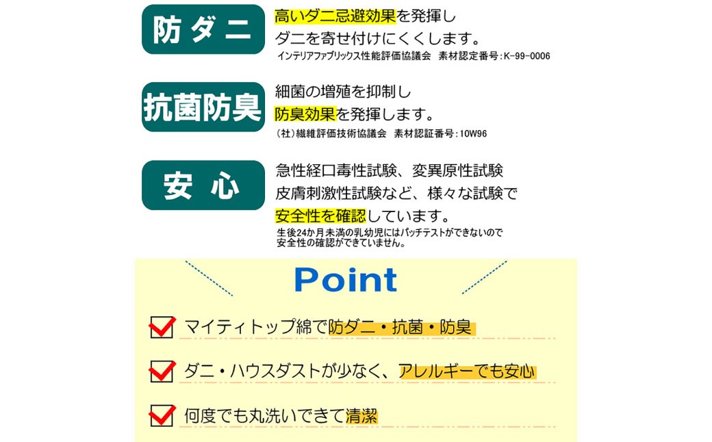 S86 お手頃防ダニ完全脱着式敷き布団ダブルサイズ