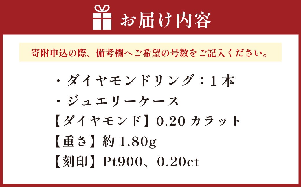 プラチナダイヤモンドリング ハーフエタニティーリング 0.20カラット 【AW-1163/00139】