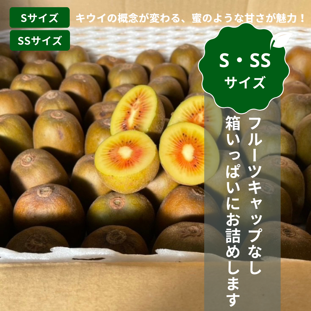 他サイズと異なり、個体1つずつにフルーツキャップを被せない仕様