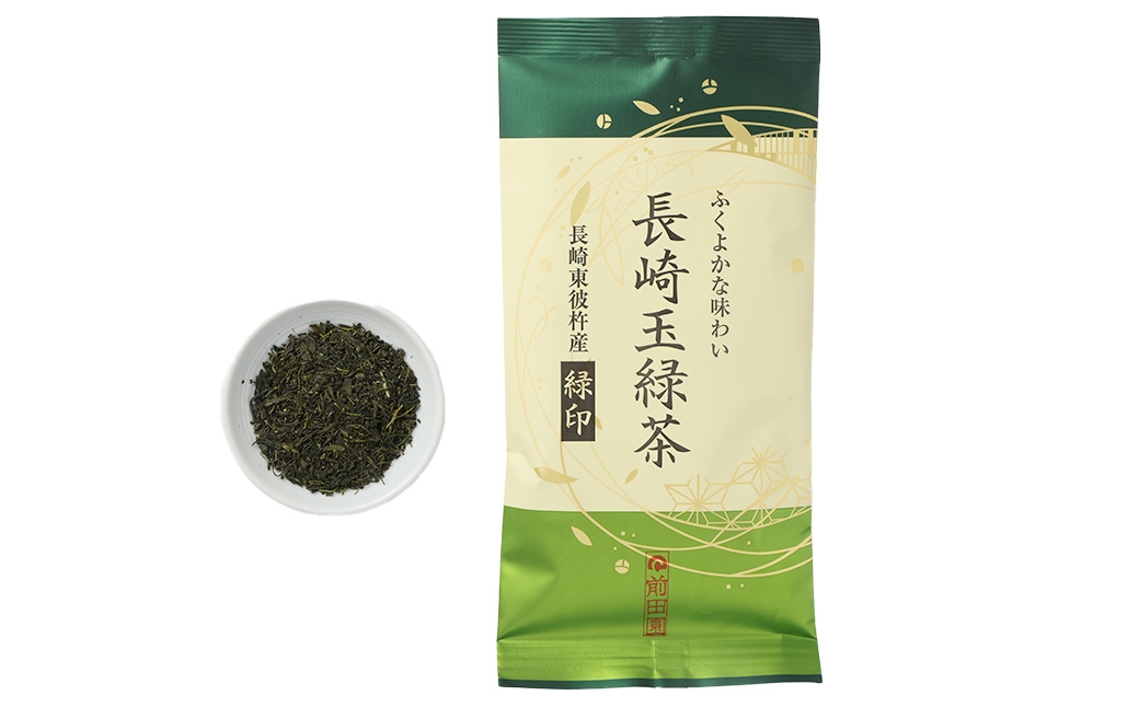 芳醇なコクと香り 長崎玉緑茶緑印 (100g×3本) 長崎玉緑茶金印 (100g×2本) 合計約500g 