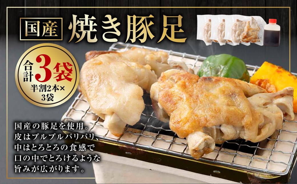 国産焼き豚足
