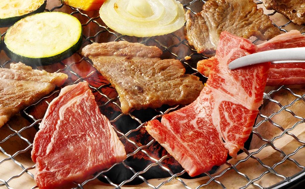 【訳あり】 赤牛焼肉用カット（バラ・ロース）500g