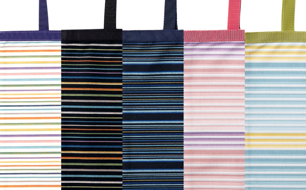 【選べるデザイン】「小倉 縞縞」 リボンBAGとマスクセット