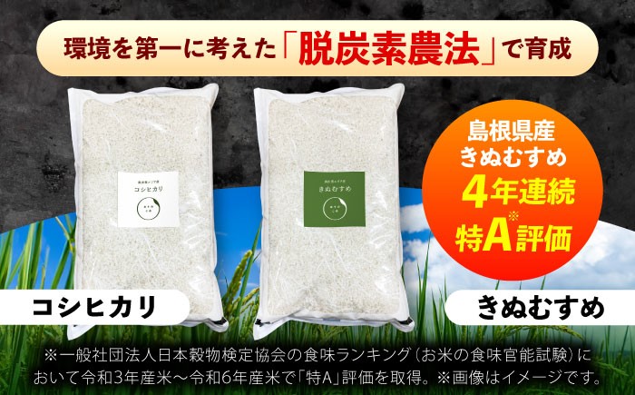 米 お米 白米 精米 こめ コメ 島根米 きぬむすめ コシヒカリ こしひかり 6kg 3kg×2 2種食べ比べ セット