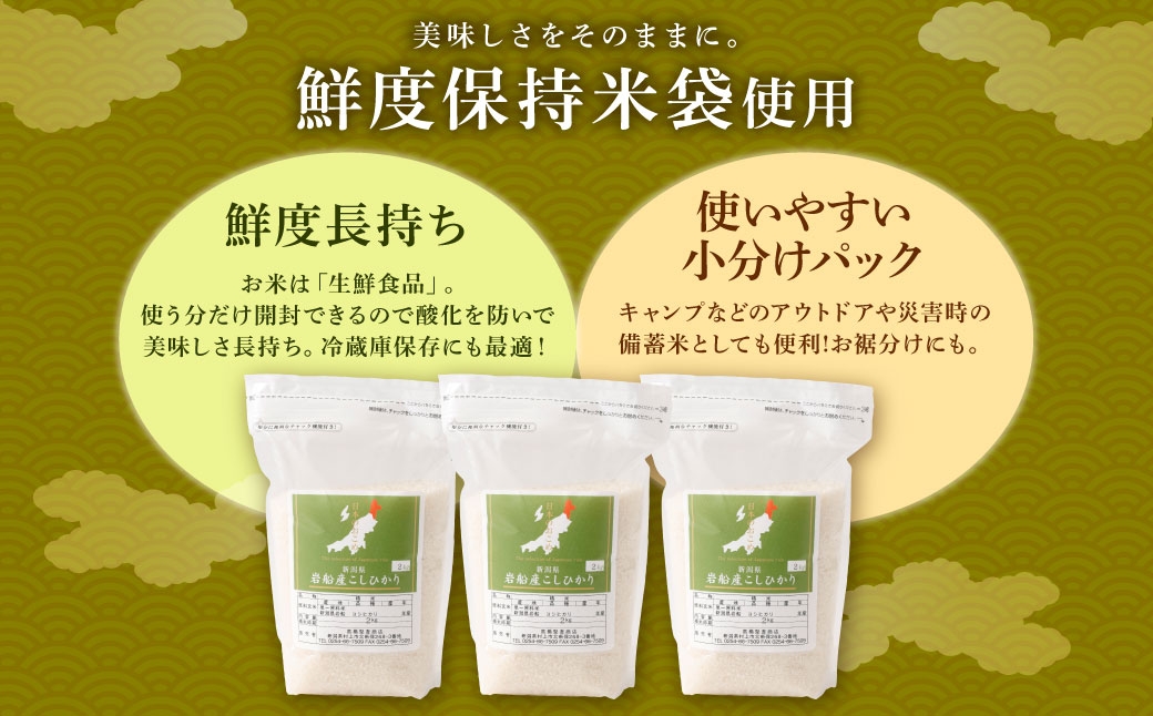 新潟県村上市岩船産 コシヒカリ6kg