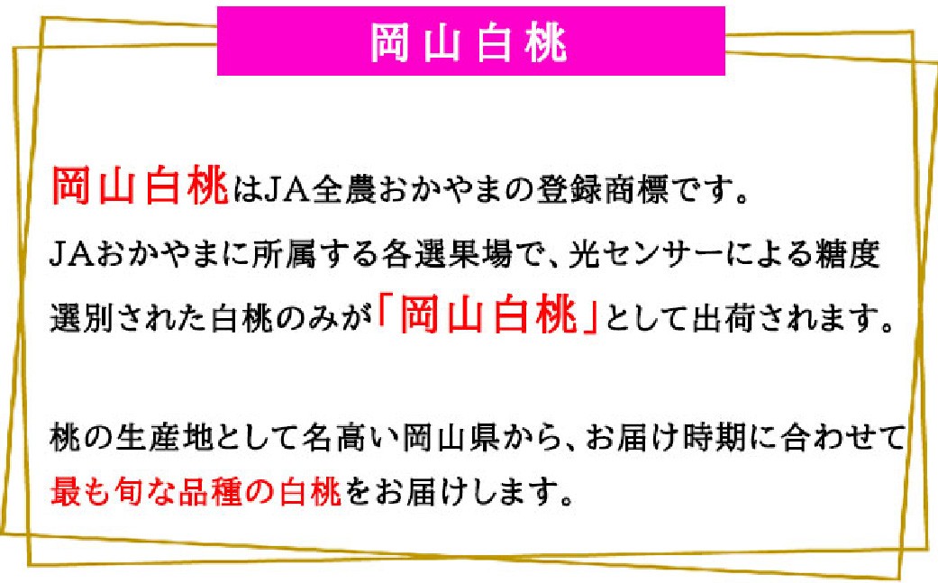 岡山白桃 ロイヤル 4～8玉 約1.2kg 岡山県産