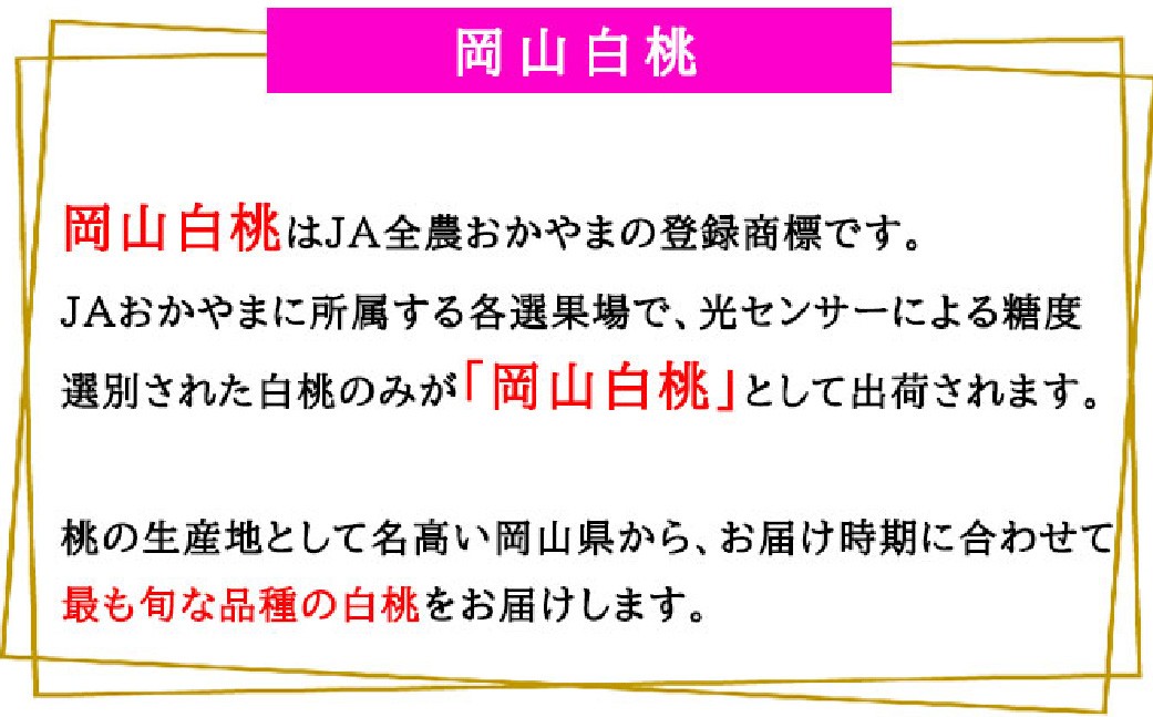 岡山白桃 ロイヤル 5～10玉 約2kg 岡山県産