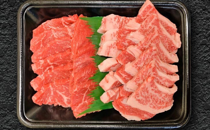 国産淡路牛上赤身焼肉×上カルビ 500g