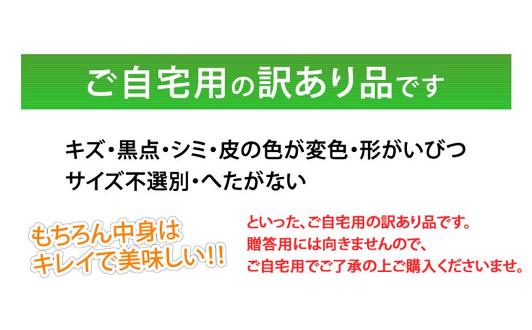 訳あり メロン 品種おまかせ 約4kg （2～7玉）