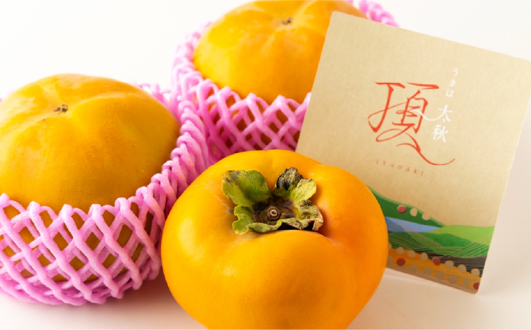 特選太秋柿 3玉  （ 約1kg ） 