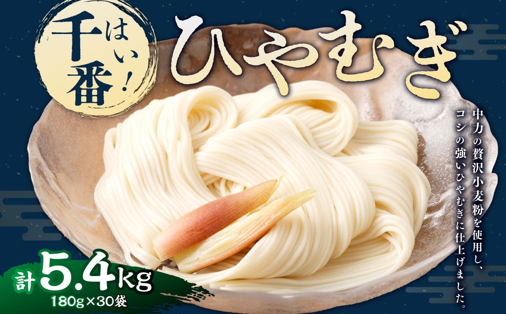 はい!千番ひやむぎ180g×30袋