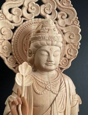 赤井彫刻工房　菩薩立像｜ac00007 塩竈市 塩釜 (有)赤井商店 赤井彫刻工房