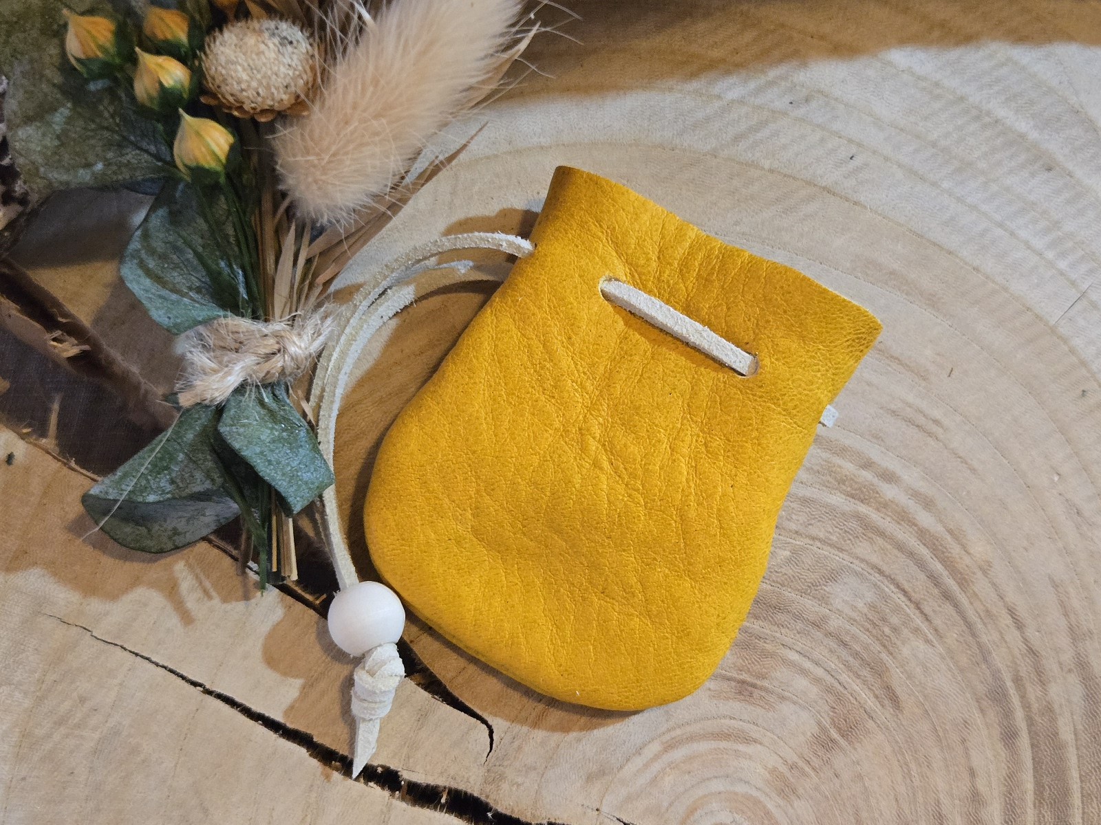 シカ革イエロー