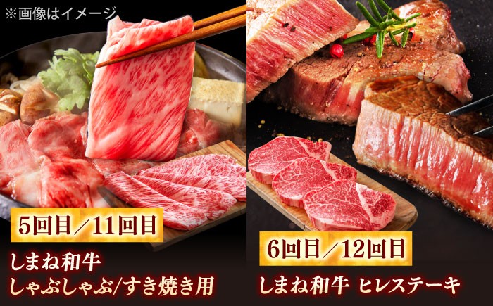 しまね和牛 牛肉 肉 焼肉 焼き肉 和牛 黒毛和牛 国産牛 タン塩 ハラミ 牛しゃぶ すき焼き しゃぶしゃぶ 定期便
