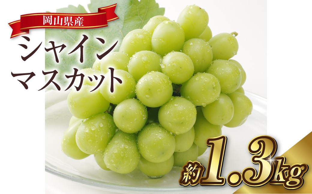 シャインマスカット 2～3房（合計約1.3kg）