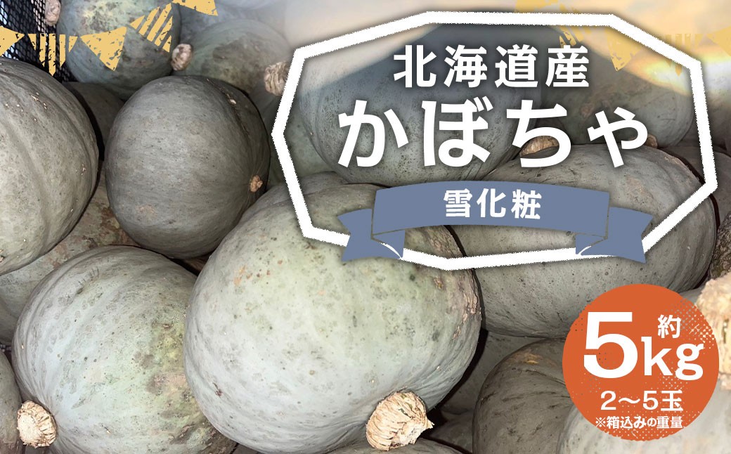 北海道産かぼちゃ（雪化粧） 約5kgセット 山田農場