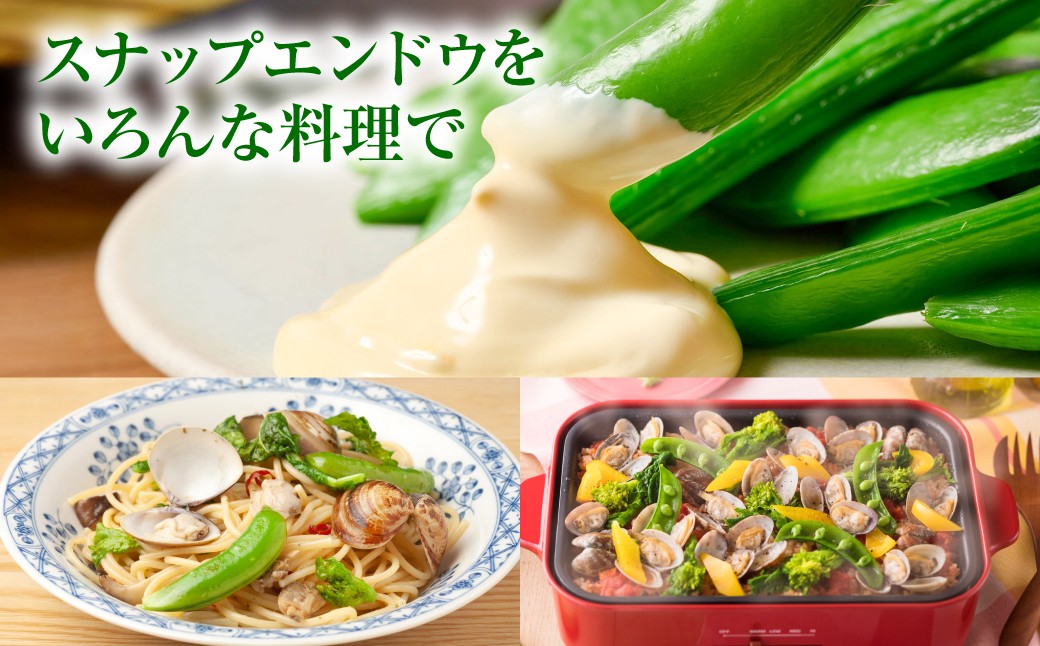 スナップエンドウをいろんな料理で